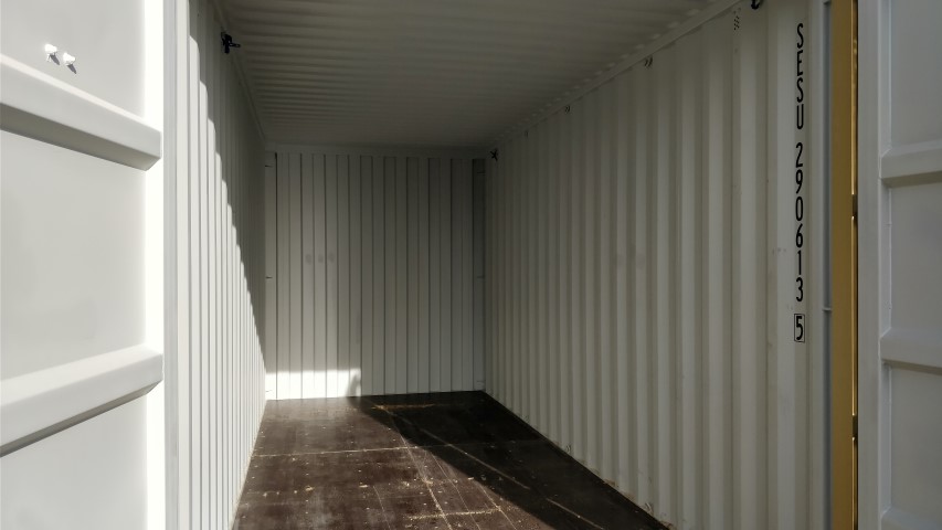 20ft high cube shipping container interior