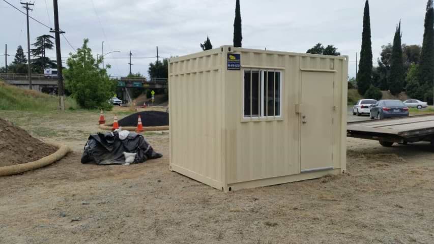 10ft mobile office container for rent Ground Level Office Container