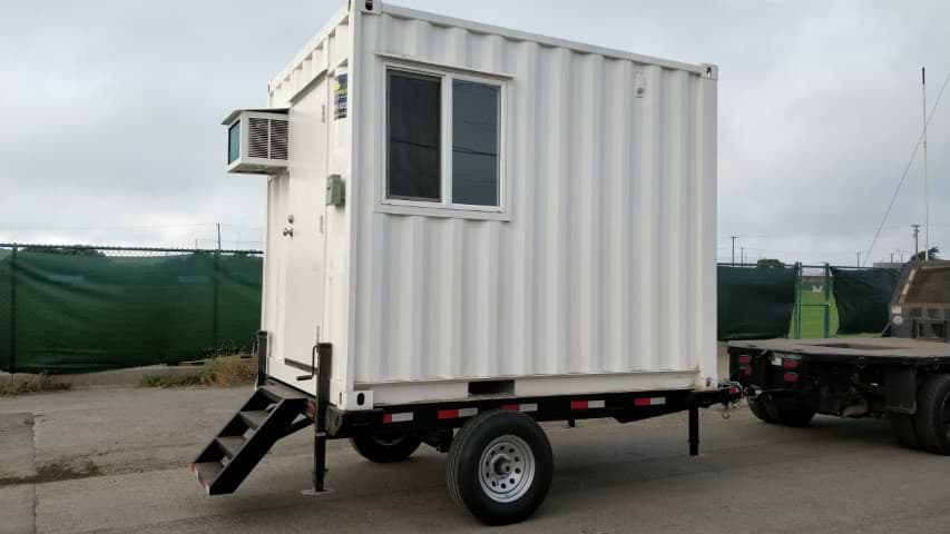 10ft mobile office container with trailer for sale