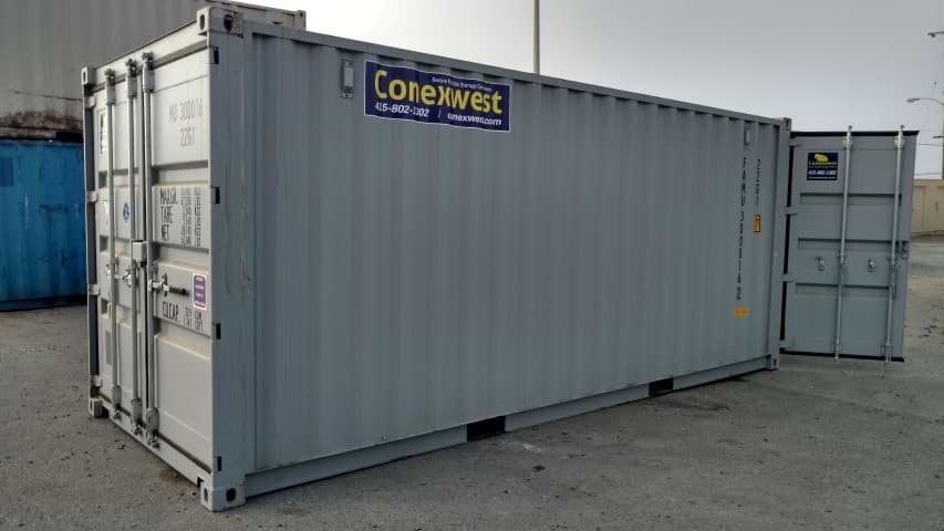 New 20ft shipping container with doors on both ends for sale
