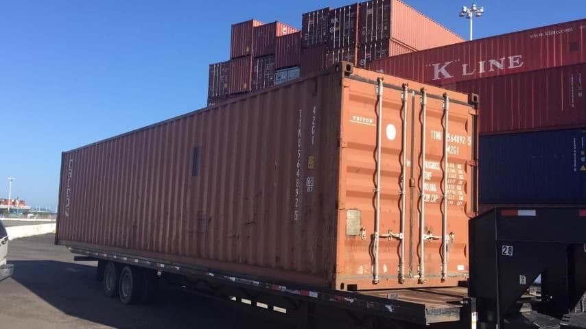 Used 40ft dry freight shipping container for sale