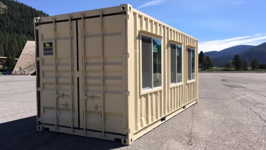 4x4 Double pane sliding window for shipping containers for sale