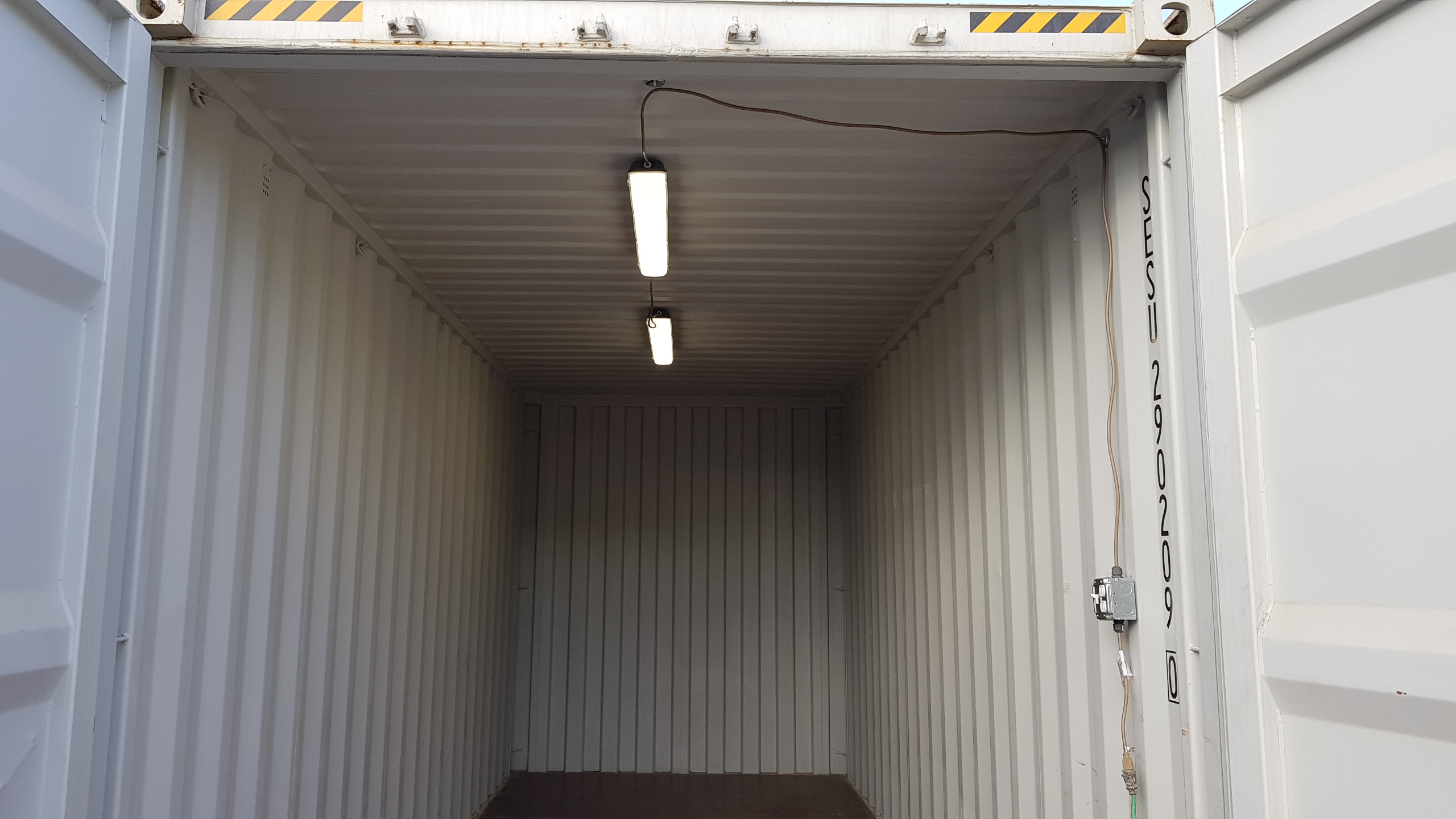 Light kit for shipping containers for rent