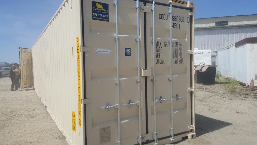40ft shipping container with cargo doors on both ends for sale