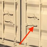 cargo doors with locking rods