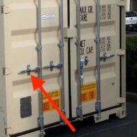 cargo doors with locking rods