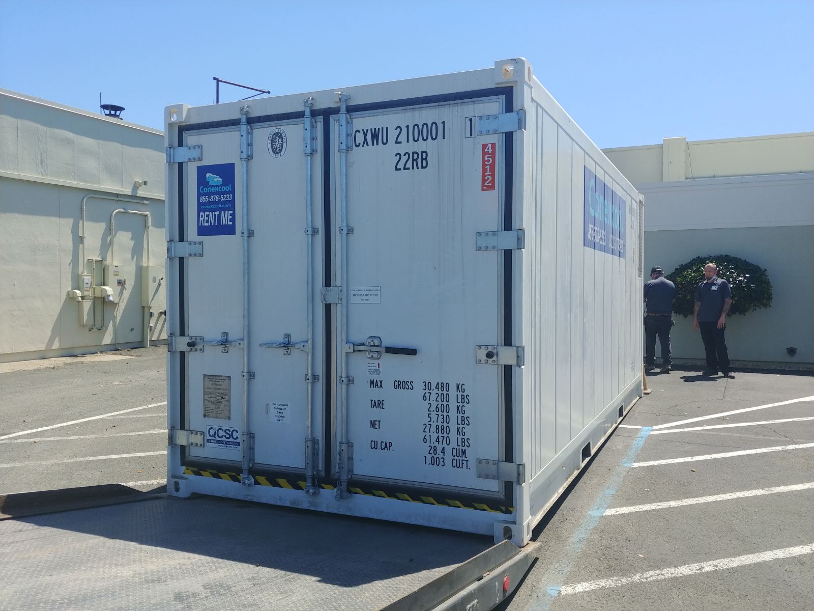 20ft onsite cold storage container