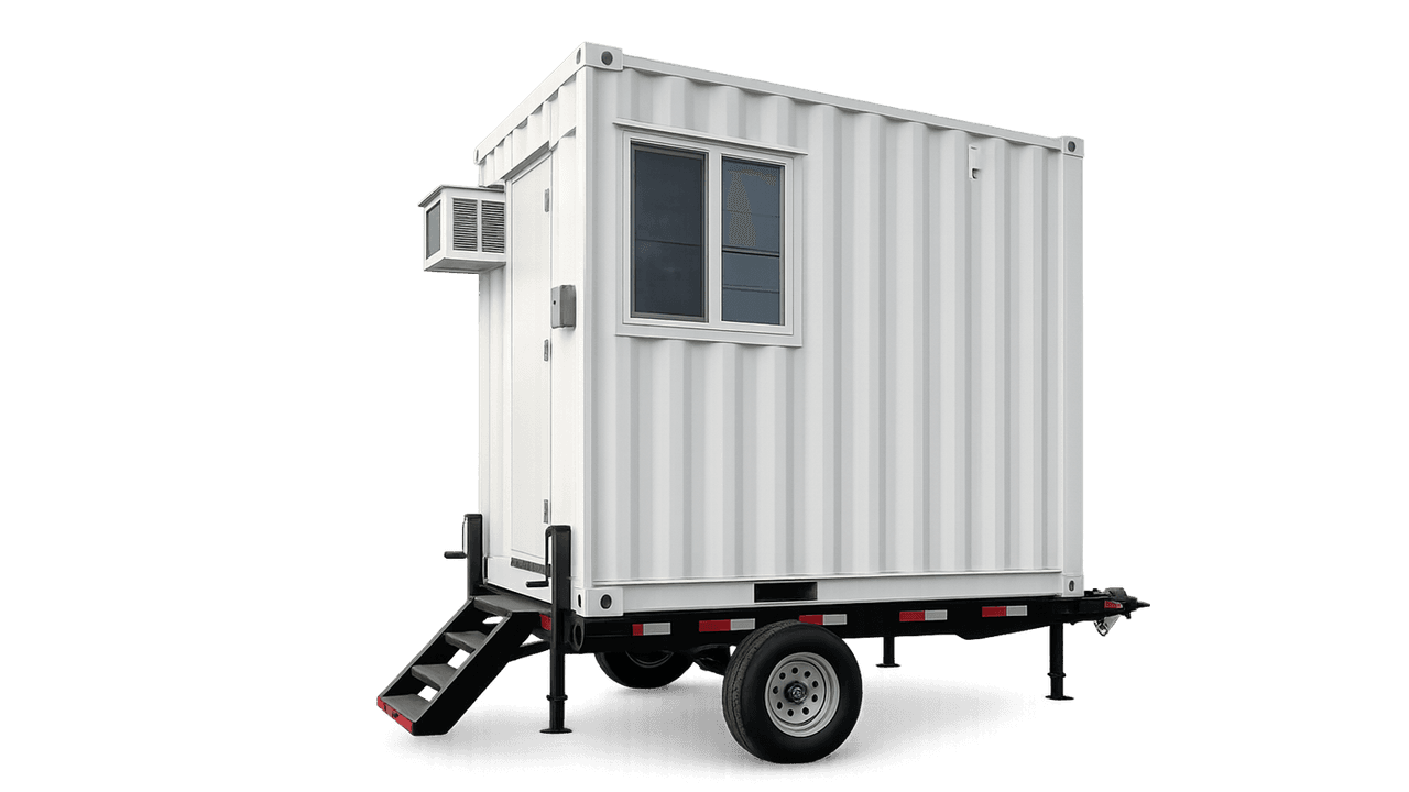10ft Mobile Office Container w/ Trailer