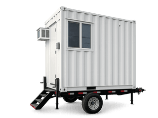 10ft Mobile Office Container w/ Trailer
