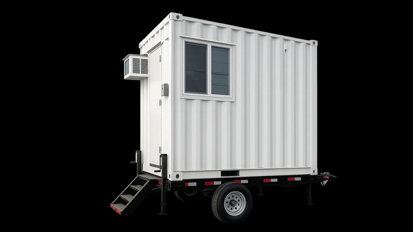 10ft Mobile Office Container w/ Trailer