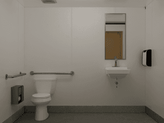 10ft New ADA Restroom Container