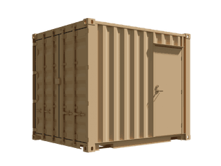 10ft New ADA Restroom Container