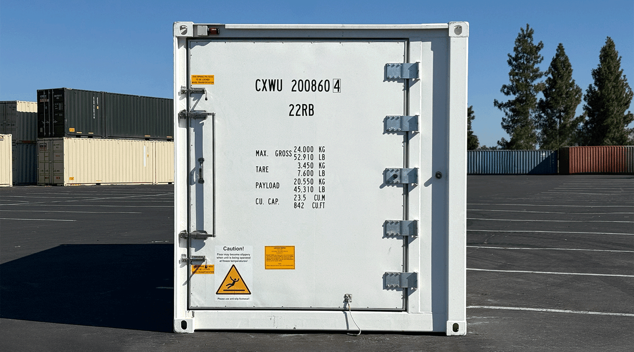 20ft Blast Freezer Container -40°F to 70°F