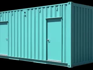 20ft High Cube New 2x ADA Restroom Container