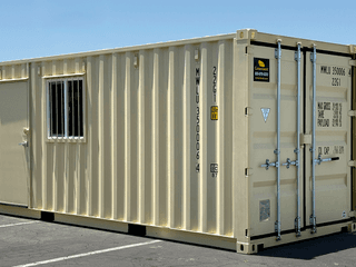 20ft mobile Ground Level Office and storage container combo for rent
