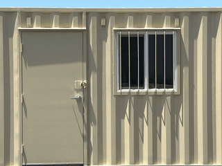 20ft mobile Ground Level Office and storage container combo for rent
