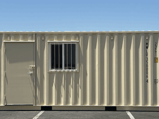 20ft mobile Ground Level Office and storage container combo for rent