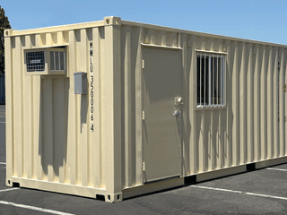 20ft mobile Ground Level Office and storage container combo for rent