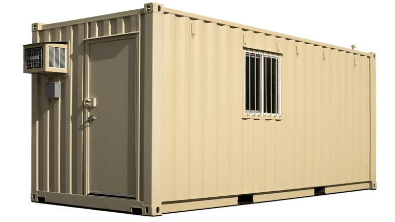 20ft Ground Level Office with Restroom