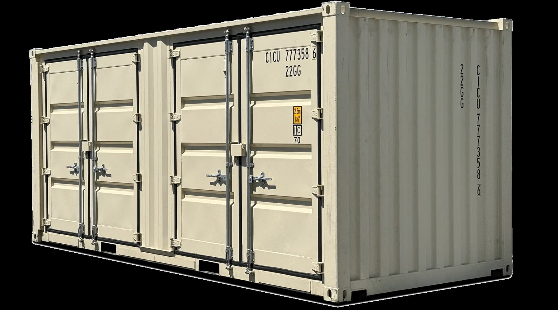 20ft New Open Side 2 Door Shipping Container | Conexwest