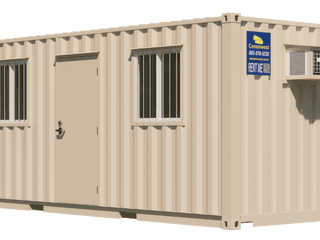 20ft On-Site Mobile Ground Level Office Container for Rent