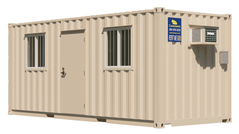 20ft On-Site Mobile Ground Level Office Container for Rent