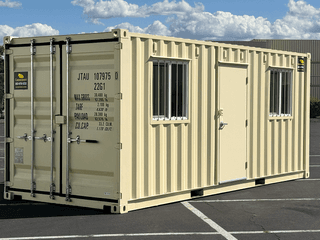 20ft On-Site Mobile Ground Level Office Container for Rent