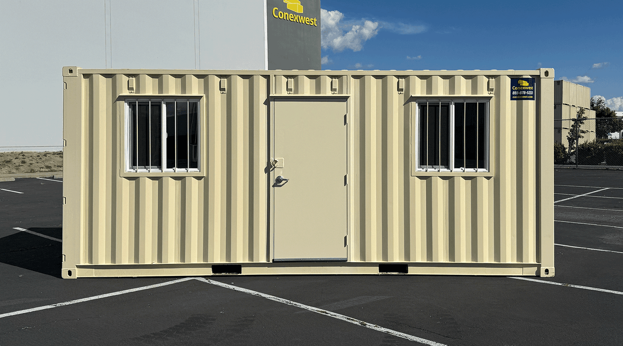 20ft On-Site Mobile Ground Level Office Container for Rent