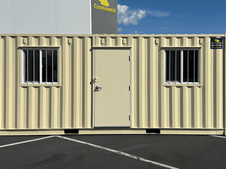 20ft On-Site Mobile Ground Level Office Container for Rent