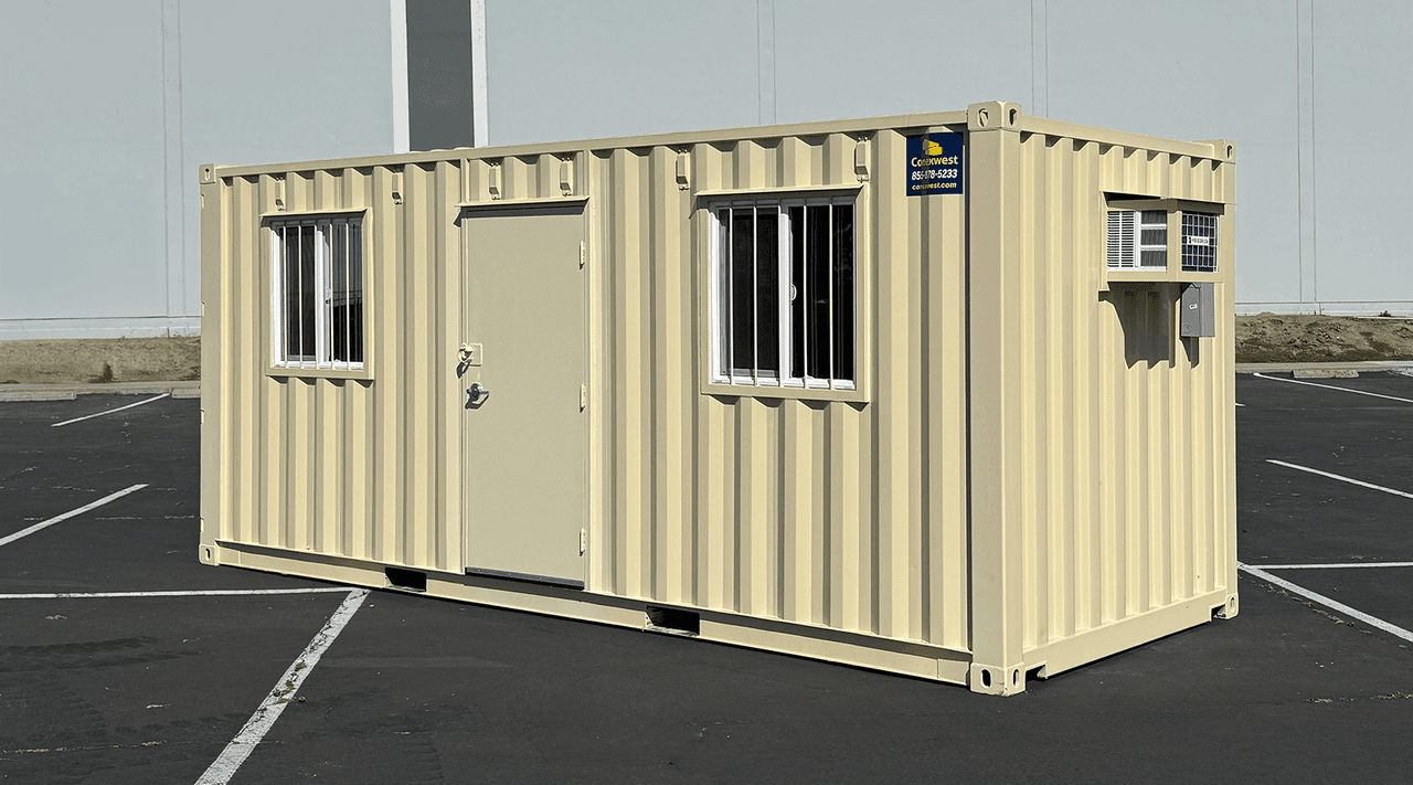 20ft On-Site Mobile Ground Level Office Container for Rent