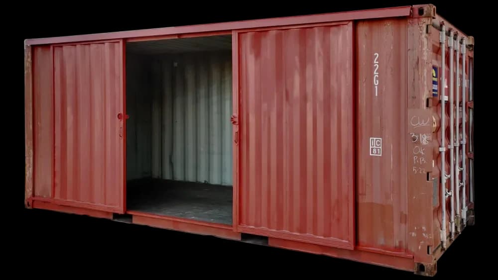 20ft Used Storage Container with Barn Doors | Conexwest