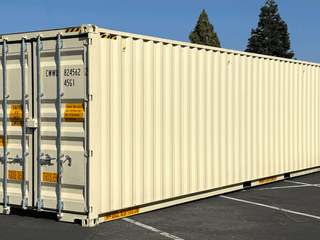 40ft High Cube (9.5ft) Storage Container w/ Doors on Both Ends for Rent Interior