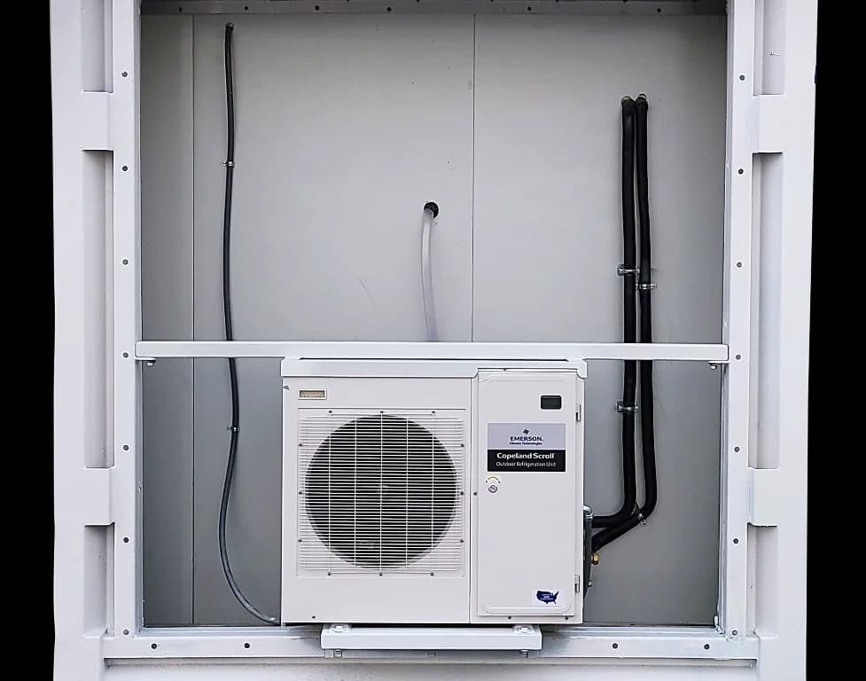 40ft High Cube Refrigerated Container Medium Temp 220 V 1 Ph 50 Amp
