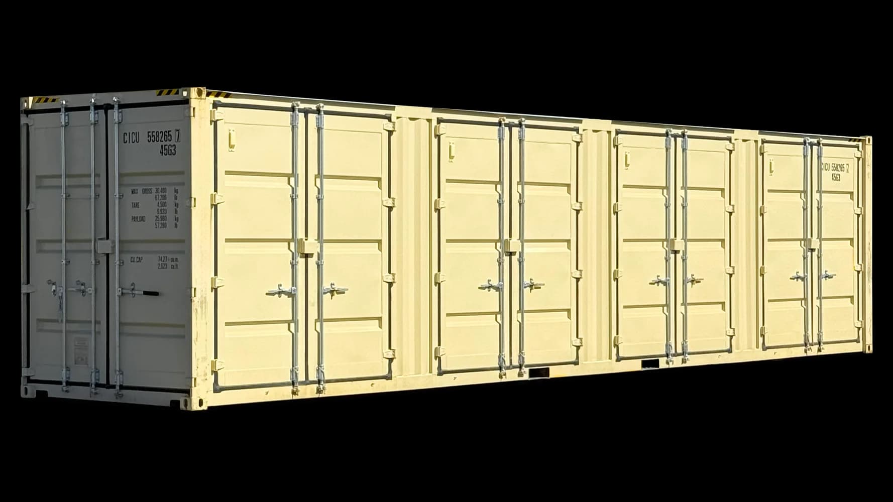 40ft New High Cube Open Side 4-Doors Shipping Container | Conexwest