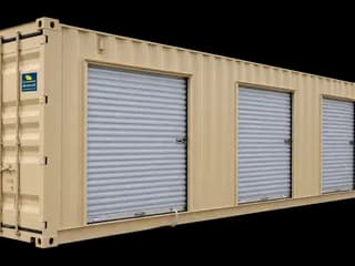 40ft New Storage Container w/ (4) 7ft Roll-Up Doors