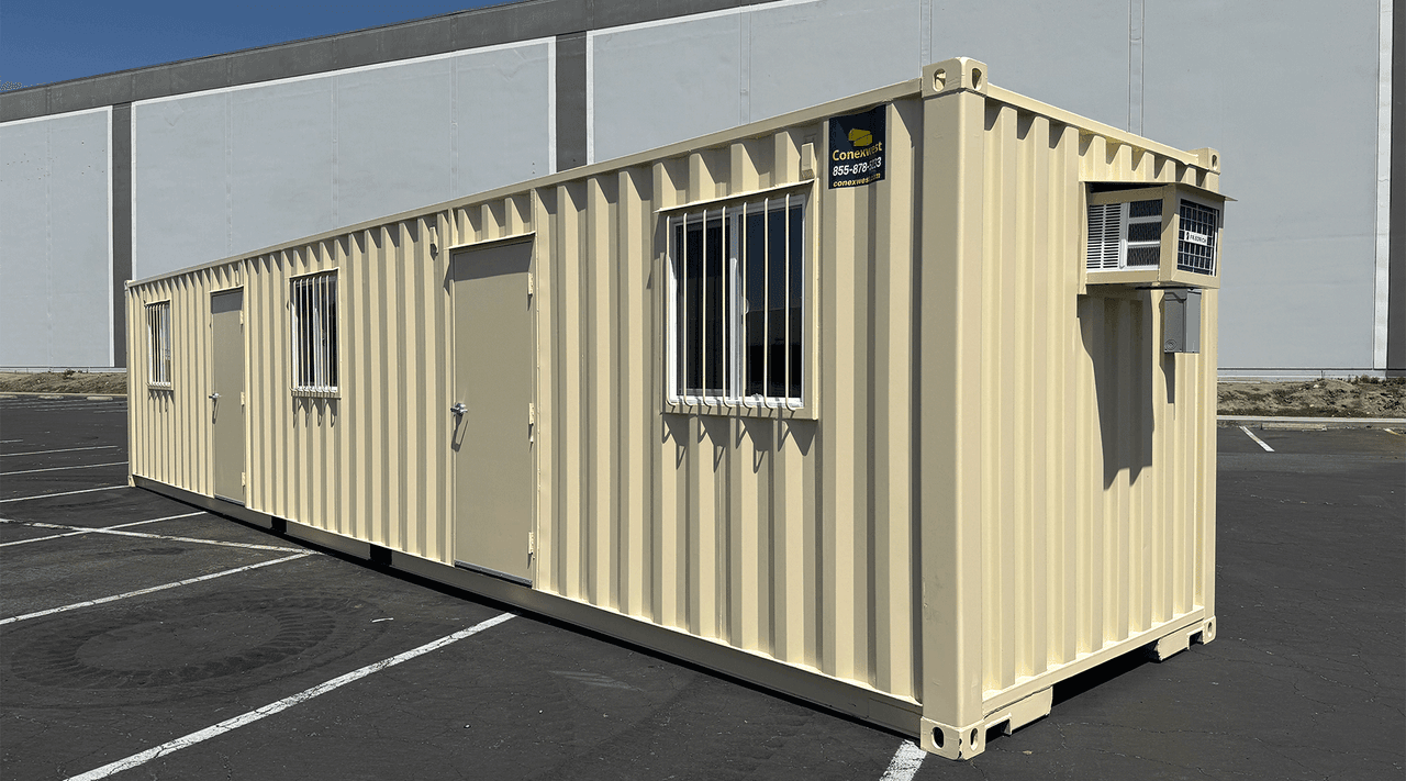 40ft On-Site Mobile Ground Level Office Container for Rent