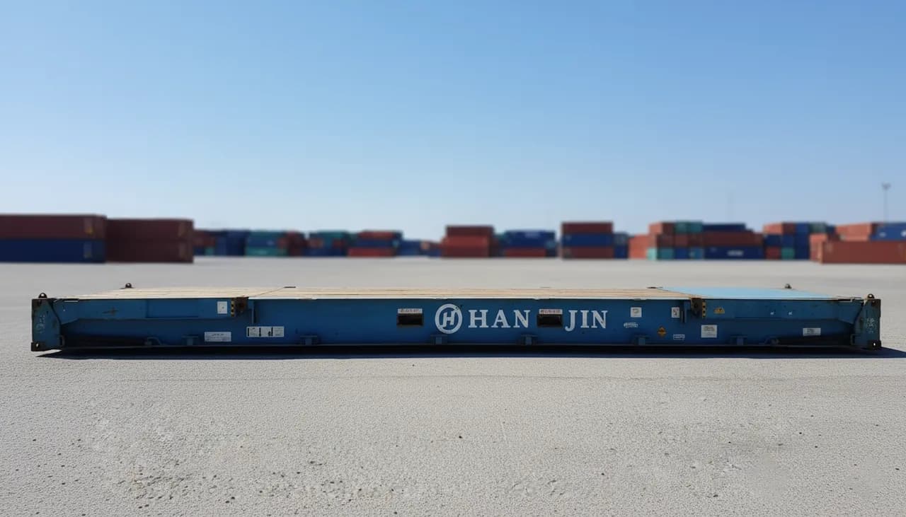 40ft Used Certified Flat Rack Shipping Container