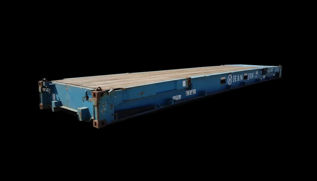 40ft Used Certified Flat Rack Shipping Container | Conexwest