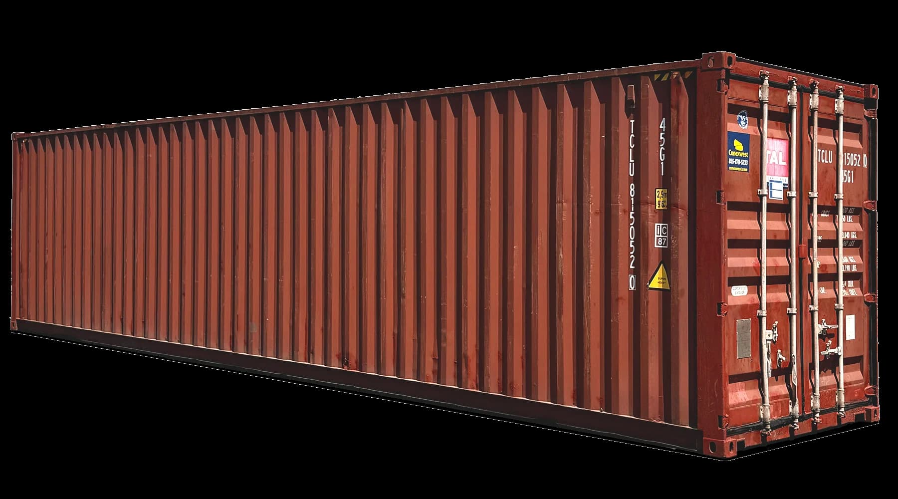 40ft Used Certified High Cube Shipping Container