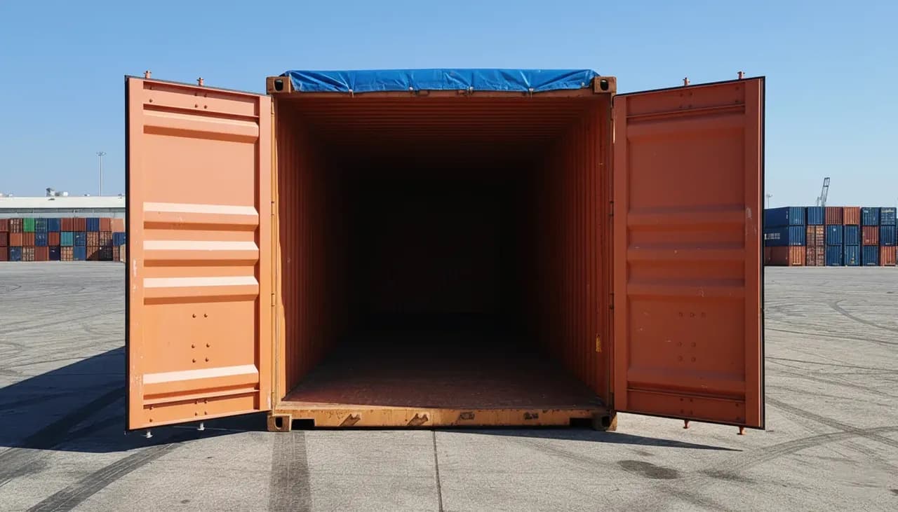 40ft Used Open Top Soft Roof Shipping Container