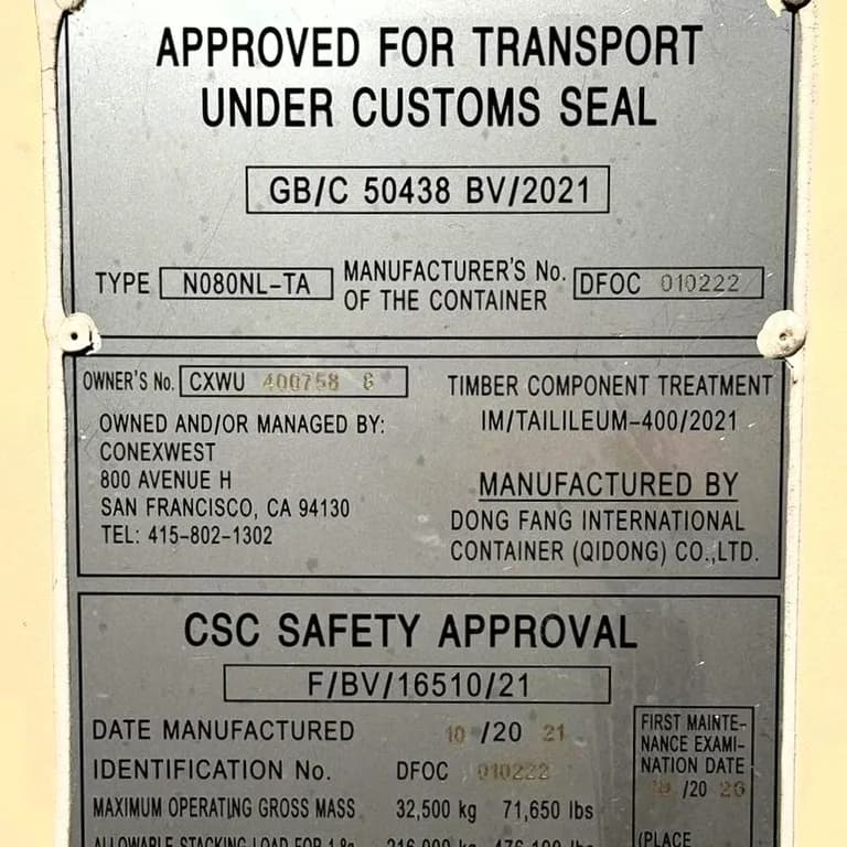 Certification Marine Survey