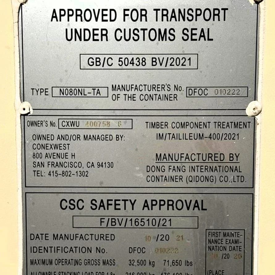 Certification Marine Survey