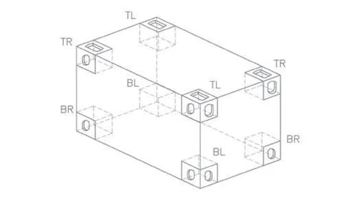 Corner casting