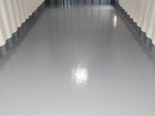 Epoxy floor for shipping container