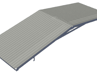 Gable style container roof kit