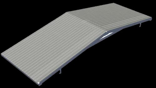 Gable style container roof kit