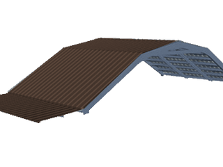 Gambrel roof style container kit