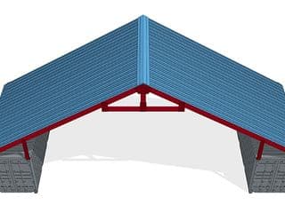 High pitched style container roof kit