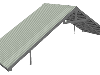 High pitched style container roof kit