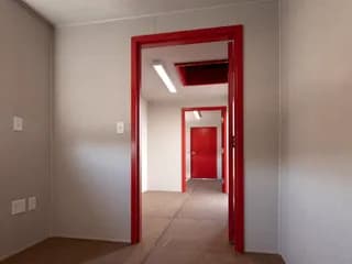 interior partition with door